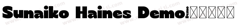Sunaiko Haines Demo字体转换